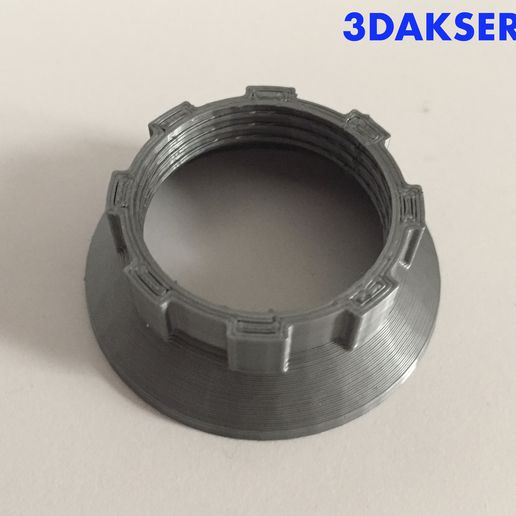 Nut for E-14 lampholder - 3D model önizlemesi