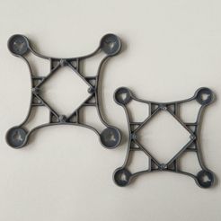 1-Frame-Examples.jpg STL file Ultra Lightweight and Aerodynamic Optimized Frame for Tiny Drones - Toothpicks 91mm・3D print design to download