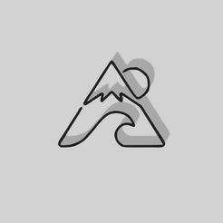 mountain-and-wave.jpg Бесплатный STL файл Геометрическое украшение "Горы и волны" - 2D Art・Дизайн 3D-печати для загрузки