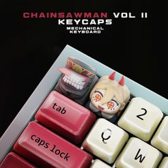 chainsawman_vol_II_cover.jpg Chainsaw Man Vol II Katana Man und Power - Mechanische Tastatur
