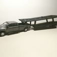 IMG_20230702_123916.jpg 1/64 比例 Greenlight Matchbox Hotwheels AUTOTTRANSPORT GOOSENECK 拖车，可装 4 辆压铸车