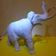 P1080978.jpg Ivory Fantasy Mammoth, Columbian Prehistoric Elephant- paintable model & 2 color print