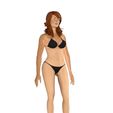1.jpg Woman in bikini Rigged game character Low-poly model 3D model