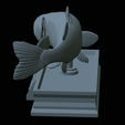 Bass-mouth-2-statue-4-27.png fish Largemouth Bass / Micropterus salmoides in motion open mouth statue detailed texture for 3d printing