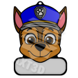 ChaseNombre.png Chase Paw Patrol Paw Patrol Keychain