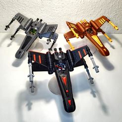 1680241775259.jpeg STL-Datei X WING - 3 Versionen! - Druck an Ort und Stelle / KEINE Stützen kostenlos・3D-Druckvorlage zum Herunterladen