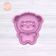 1.360.png SHEEP FUNNY CUTTER WITH STAMP / COOKIE CUTTER UNICORN SHEEP