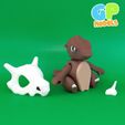 4.jpg Flexi Cubone Pokemon - MultiColor - Print In Place