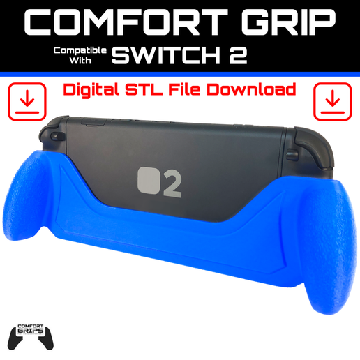 Full Device Comfort Grip Compatible With Switch 2 3D model