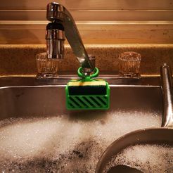241184208_4299762810144787_4322939780020149848_n.jpg Файл STL Hooked Sink Sponge Holder・Идея 3D-печати для скачивания