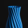 swirl-flower-vase-stl-model-for-vase-mode.jpg Swirl Vase, Vase Mode STL