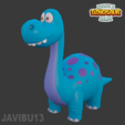 dinomei_cults3d.png Diplodocus - Cartoon Style - 3D Print - Dinomei