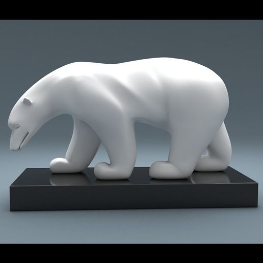 Download STL file Polar bear • Object to 3D print ・ Cults