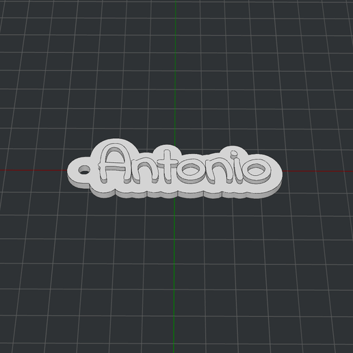 Keychain Antonio 3D model