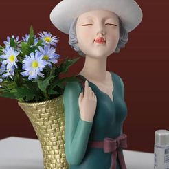 IMG-20220612-WA0022.jpg Girl with a basket of flowers (vase)