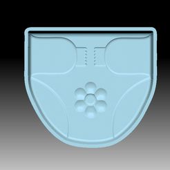 Diaper-VACUUM-PIECE.jpg Archivo STL MOLDE DE BOMBA DE BAÑO DE PAÑALES・Modelo imprimible en 3D para descargar