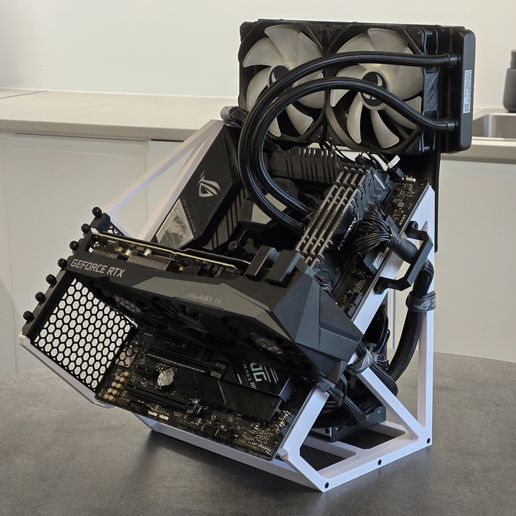 💻 Open air PC case for ATX motherboard・ STL File for 3D printing・Cults