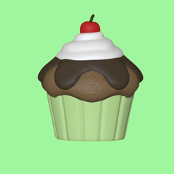 tiers-7.png Download file Chocolate Cupcake • Template to 3D print, Usagipan3DStudios