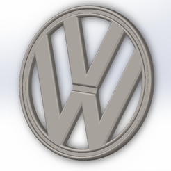 2.png STL file VolksWagen logo・3D printable model to download