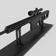 Render-5.png Barret M82 .50cal Sniper Rfile Gun Model with Stand