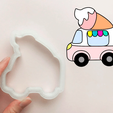 Untitled-1-copy.png Ice Cream Truck Cookie Cutter, Ice Cream Cookie Cutter, Fondant cutters