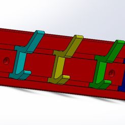 patere.jpg Descargar archivo STL gancho para abrigos montado en riel • Modelo para la impresión en 3D, matlaurye