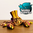 0037-Crabzy-Gentleman_Hat_Monocle-Articulated-_2.png Crabzy Gentleman Hat Monocle / Cute Crab / Claw Hugger Articulated / Print-in-Place Water Creature / Sea Beast / Ocean Villager / Fantasy World Encounter