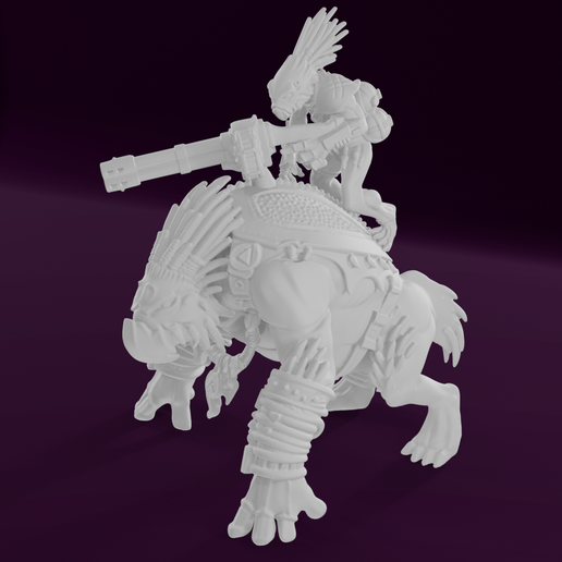 🛰 Space Chicken Rider・ STL File for 3D printing・Cults