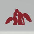 wings combined.jpg Couple Hugging Wall sticker Angels