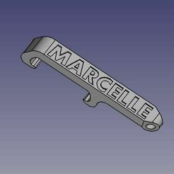 marcelle.jpg STL file Marcelle pocket bottle opener・Template to download and 3D print