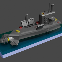 preFinal5.png 3D file Submarine Attack missile・3D print design to download
