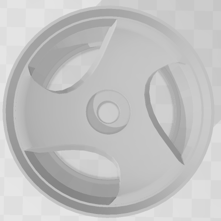 1/64 3 Spoke Blade Wheels 3D model
