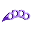 garra non evades.stl Knuckle Duster - "Non Evades" (High Relief)
