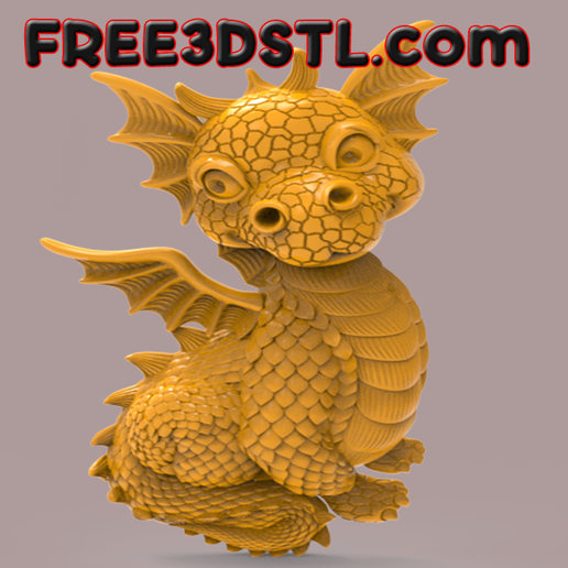 🐉 Dragon 3D STL Model for CNC Router Engraving, Carving Machine, Relief ...