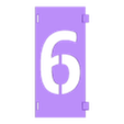 6.stl Stencil numbers for Spray Paints - silhouette numbers