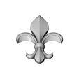 lys-V02-03.JPG Heraldic lily relief for woodworking and plaster moldings 3D print model