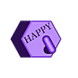 HOOK HAPPY.stl STL file Bee Keys holder・3D print design to download, Doudimpression3D