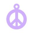 Paz.stl Peace Symbol - necklace