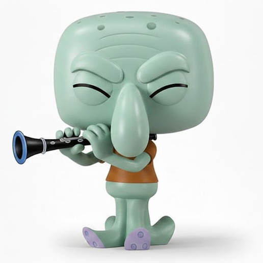Squidward Tentacles - Artistic Clarinet Master | Funko Pop Style 3D Figure