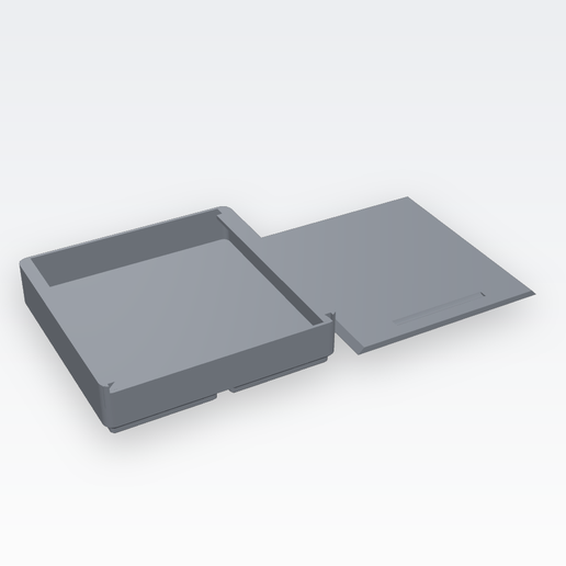 Gridfinity 2x2 3U caja con tapa deslizable / 2x2 3U bin with sliding lid