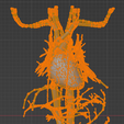 28.png 3D Model of Cardiovascular System, Thorax and Abdomen