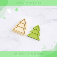 01.jpg Файл STL Полки для деревьев Рождественский POLYMER CLAY CUTTER・3D-печатная модель для загрузки