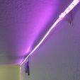 20191009_155814.jpg Free STL file LED Light Strip Wall Mount・Template to download and 3D print