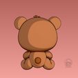 pic4.jpg Teddy Bear with red heart 3d Model