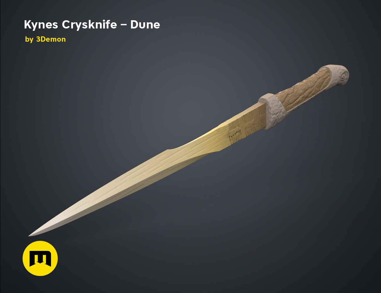 Crysknife-Kynes-Color-2.png file Kynes Crysknife - Dune・Design to download and 3D print, 3D-mon