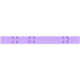 code 250 RailRoad tie Dual Gauge.stl F scale Railroad Ties (Dual standard and narrow)