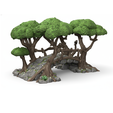 a1102.png Stylized Magical Tree Bridge | Ancient Forest Archway Terrain