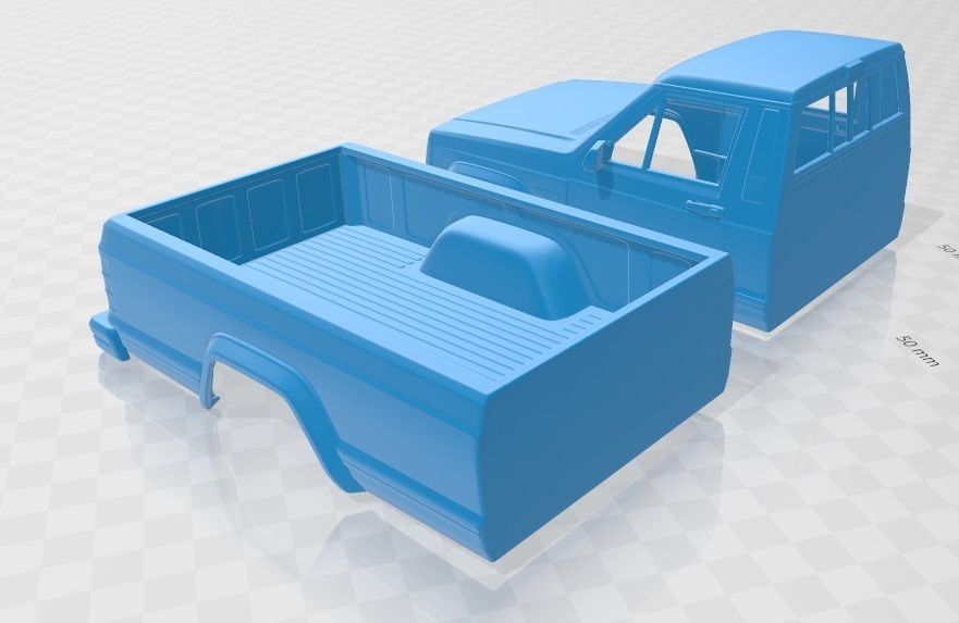 foto 3.jpg Download STL file Jeep Comanche 1984 Printable Body Car • 3D printable template, hora80