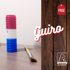 Guiro.png STL-Datei Kostenloses 3D-Modell - Güiro Instrument 🎶🎼 kostenlos・3D-Druck-Idee zum Herunterladen