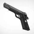 016.jpg Remington 1911 Enhanced pistol from the game Tomb Raider 2013 3D print model3